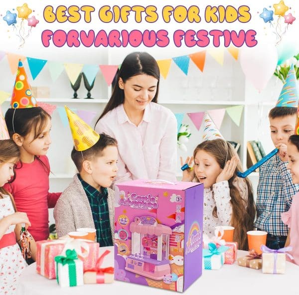 Klauwmachine - mini klauwmachine - snoep gashapon machine (roze) - Afbeelding 5